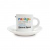 Tazzina da caffè con piattino in ceramica "Papàgle"