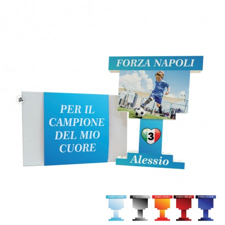 Coppa mattoncini "Calcio" da personalizzare