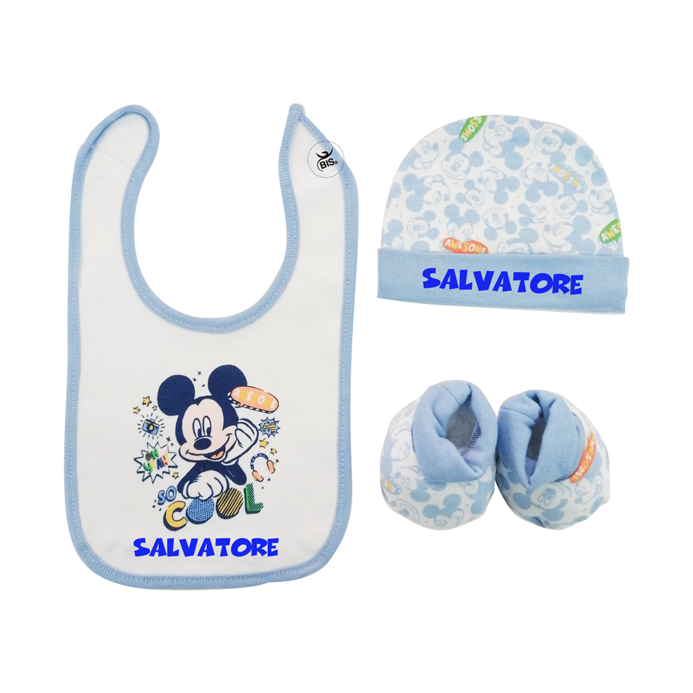 Kit 3 pezzi "Cool Mickey Mouse" da personalizzare