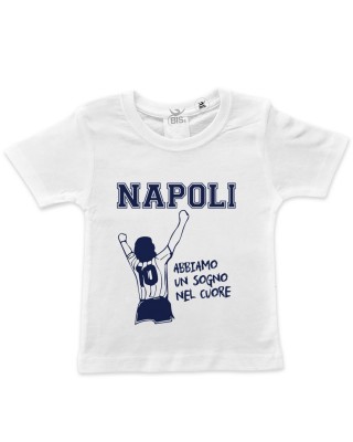 T-shirt bimbo/a manica corta "Napoli abbiamo un sogno nel cuore"