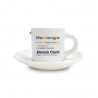Tazzina da caffè con piattino in ceramica "Mammagle" da personalizzare