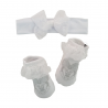 Set disney calzini e fascia Minnie con fiocco bianco