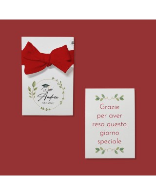 Kit 8pz astucci in carta per confetti "Linea Laurea Classic"