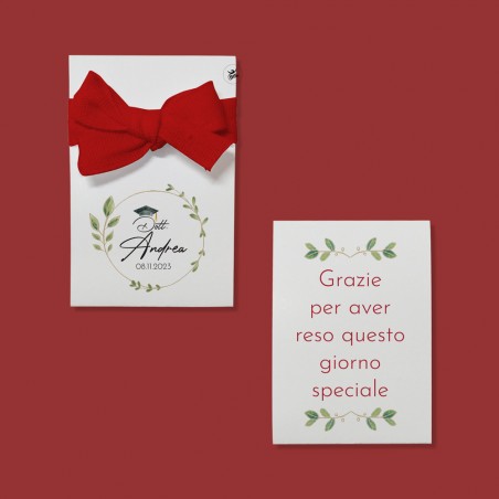 Kit 8pz astucci in carta per confetti "Linea Laurea Classic"