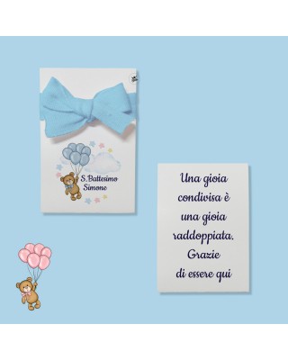 Kit 8pz astucci in carta per confetti "Teddy collection"