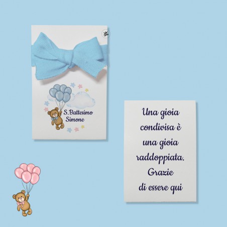 Kit 8pz astucci in carta per confetti "Teddy collection"