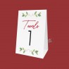 Kit 9 pz. Segna tavolo a cavaliere "Linea Laurea Classic"da personalizzare