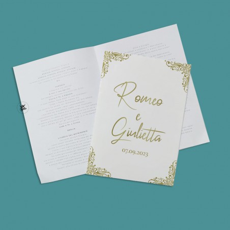 Kit 5 pezzi Libretti messa "Linea Venezia" da personalizzare