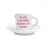 Tazzina da caffè con piattino in ceramica "La vita è più bella insieme a te Nonna"