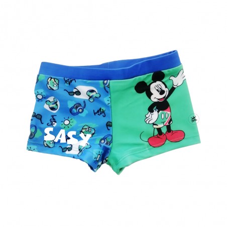 Boxer neonato da mare "Mickey fun day" bordino blu