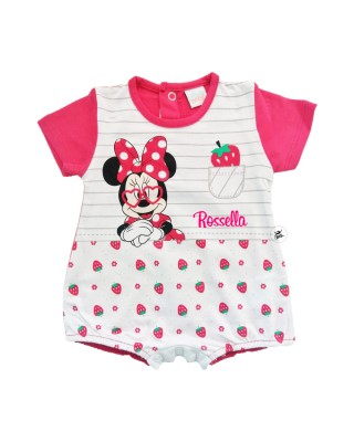 Pagliaccetto estivo "Minnie strawberry" rosso