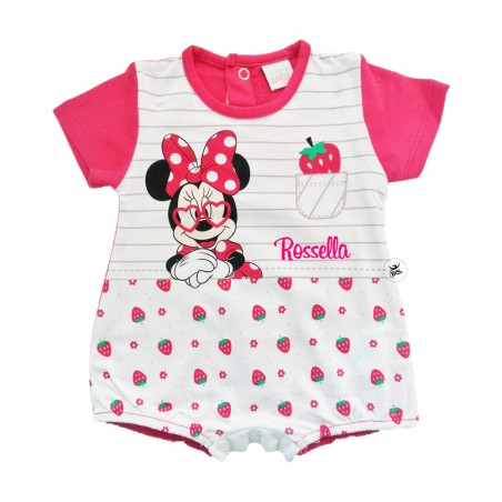 Pagliaccetto estivo "Minnie strawberry" rosso