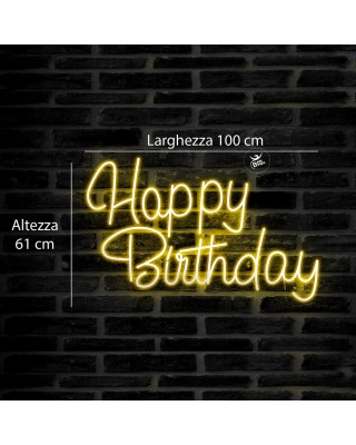 Luce Led "Happy Birthday" modello grande