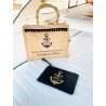 Borsa da Mare con palline applicate "Preferisco il mare" da personaliz