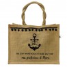 Borsa da Mare con palline applicate "Preferisco il mare" da personaliz