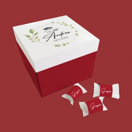 Scatola vassoio porta confetti "Linea Laurea Classic"