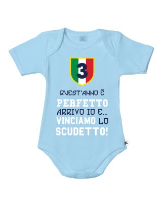 Body neonato/a "Vinciamo lo scudetto"