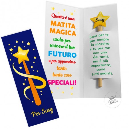 Matita Eterna "Scrivi il tuo Futuro" con packaging a libretto da personalizzare