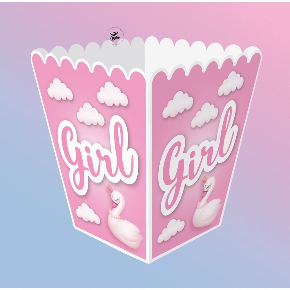 Scatola pop corn "Team Girl"