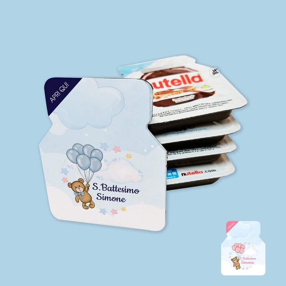 Kit 6 pz Nutella monoporzione "Teddy collection"