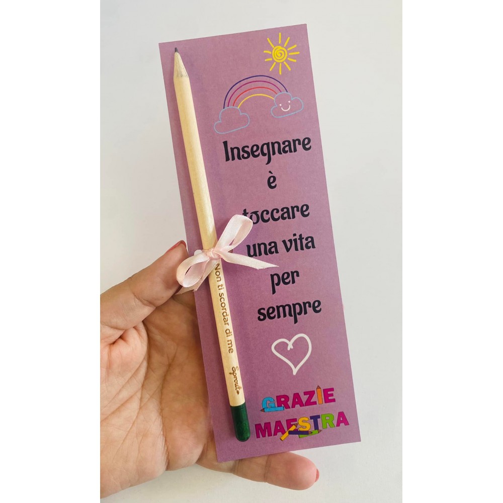 matita piantabile regalo maestra