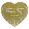 Desk Plate Heart "I love you more than yesterday and that’s how I feel