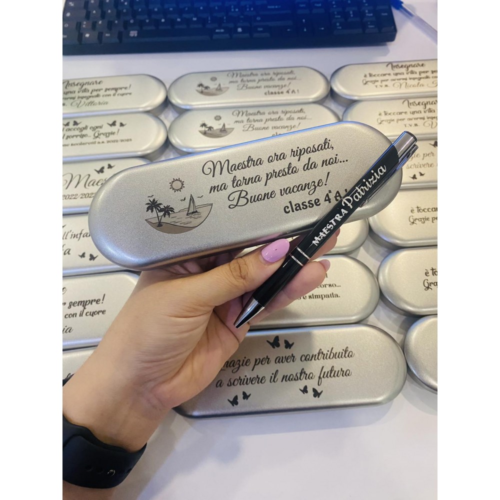 Penna Con Pennello In Silicione Per Modellare - Set Di 5 Strumenti Professionali Per Argilla, Ceramica E Pittura - Foto 4