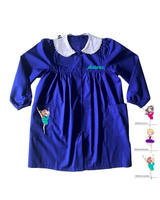 Grembiule bimba blu "Ballerina"