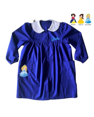 Grembiule bimba blu "Principessa"