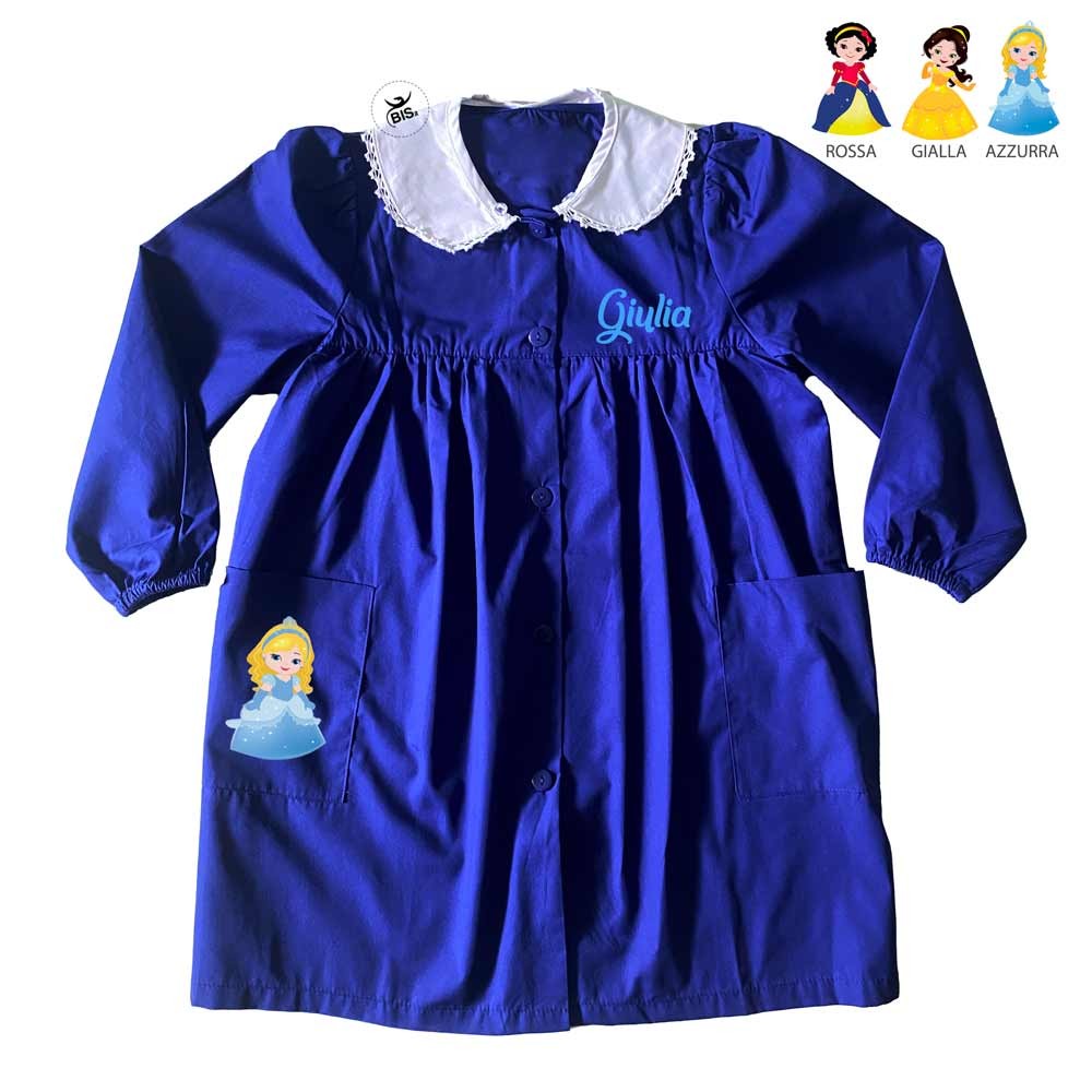 Grembiule bimba blu "Principessa"