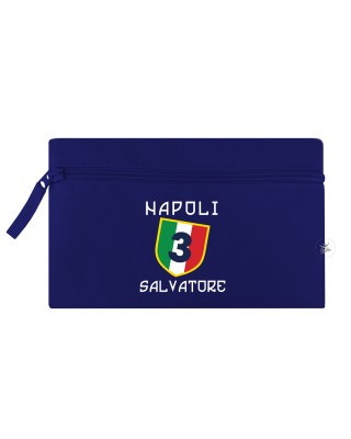 Astuccio porta penne "Napoli" blu