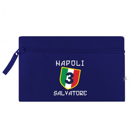 Astuccio porta penne "Napoli" blu