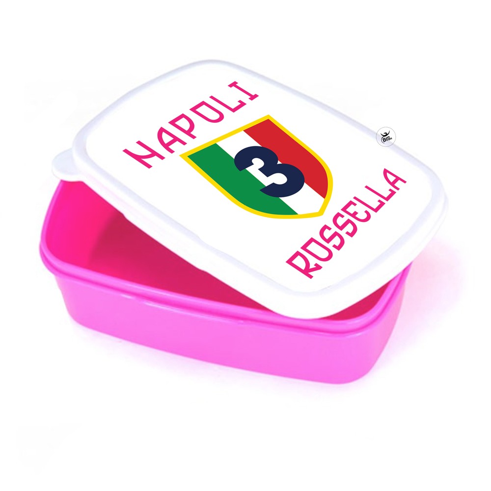 Porta pranzo e merende "Napoli" rosa