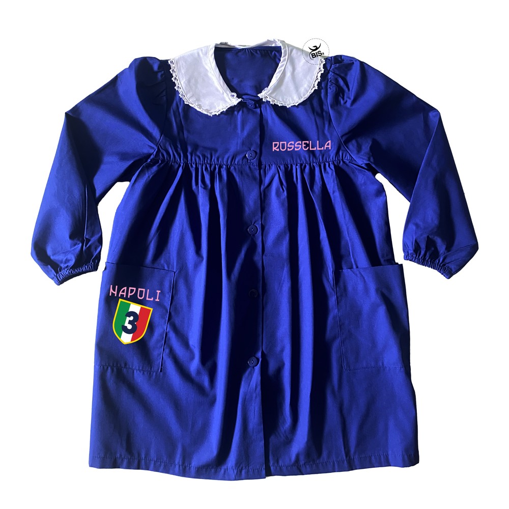 Grembiule bimba blu "Napoli"