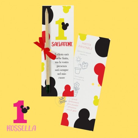 Matita con semi da piantare con packaging "Linea Topino/a"