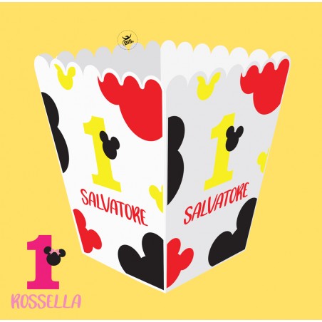Scatola pop corn  "Linea Topino/a"