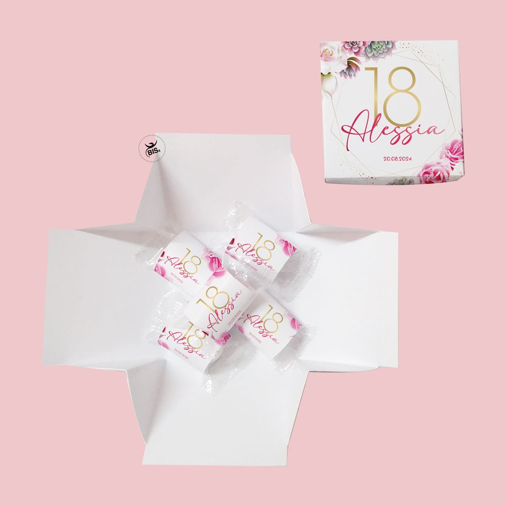 Kit 10 pz Scatola pop-up porta confetti "Linea Barcellona"