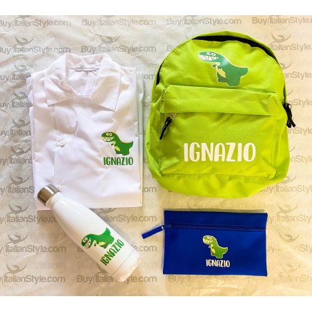 Zaino trandy "Dinosauro" da personalizzare con nome