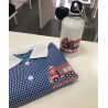 Personalized  Checked School Apron, Fireman + Name print