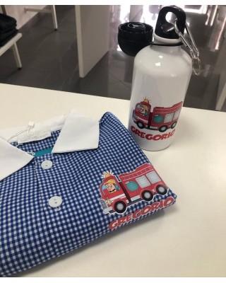 Thermal Bottle "Firemen", customizable with name