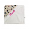 Newborn baby girl bathrobe "Minnie", customizable