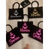 Borsa da spiaggia personalizzabile e ancora con stampa glitterata