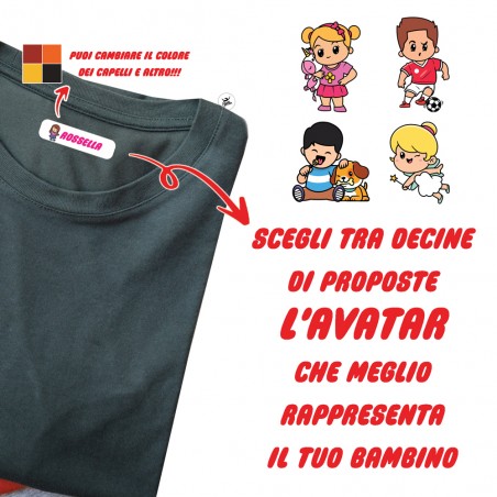 Etichette per tessuto "Linea Avatar"