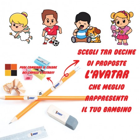 Etichette adesive multiuso "Linea Avatar"