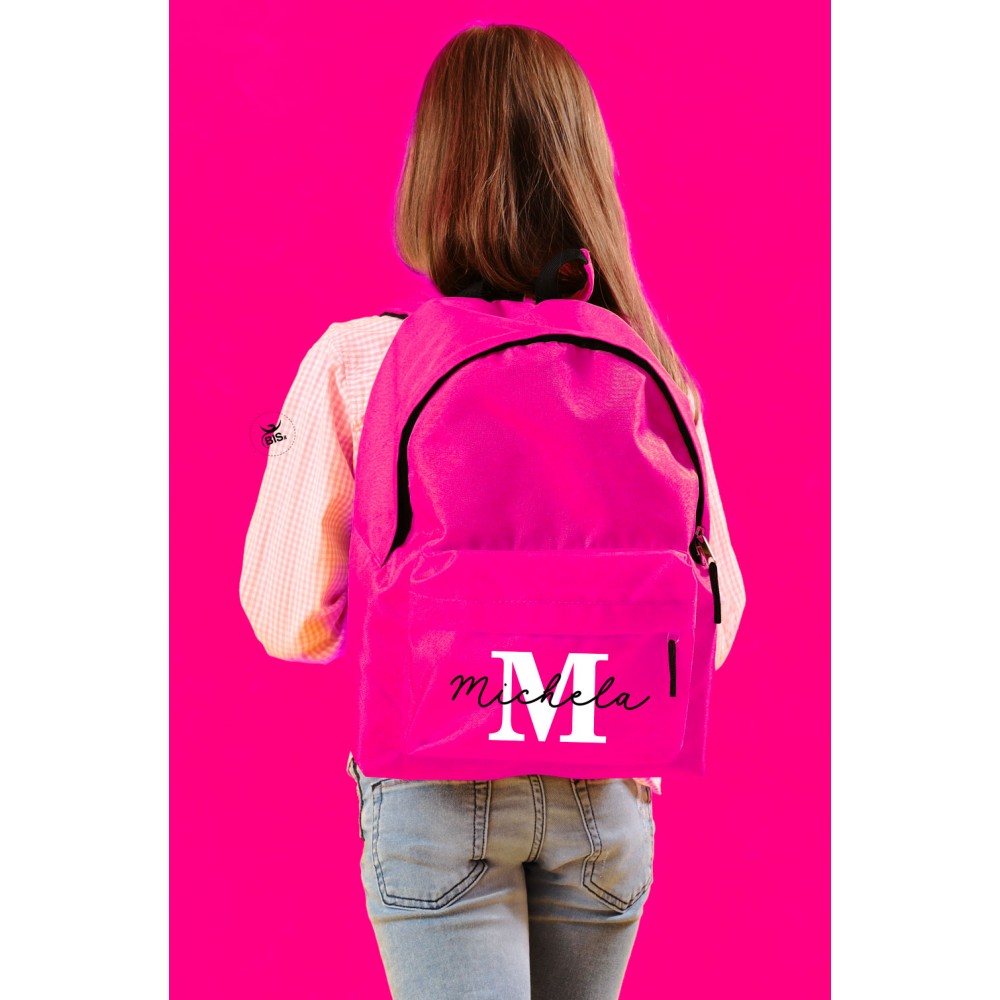 Zaino trandy da personalizzare con nome e iniziale