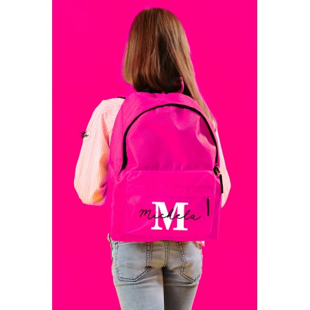 Zaino trandy da personalizzare con nome e iniziale