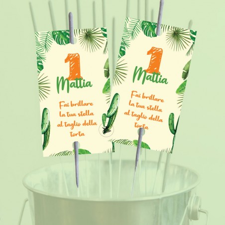 "Tag scintille" "Linea Safari" da personalizzare