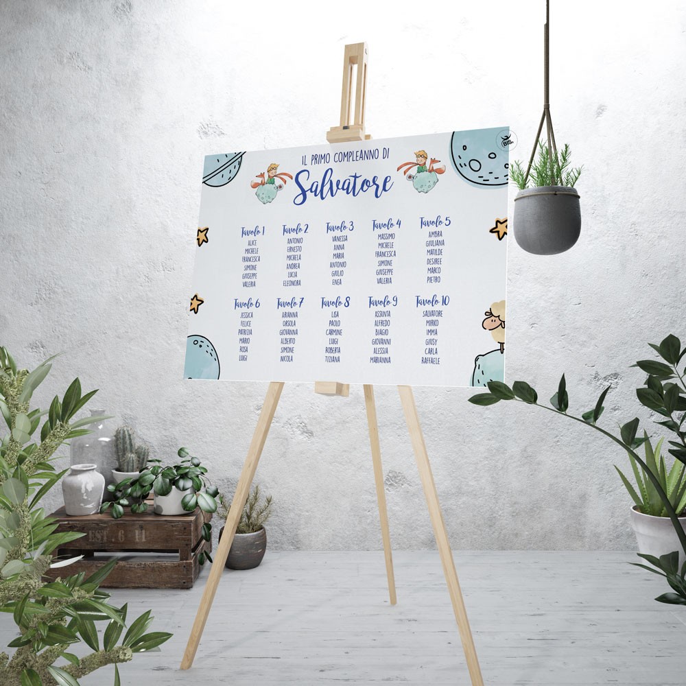 Tableau "Linea Piccolo Principe Classic" segnaposto