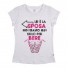 T-shirt Donna "Noi siamo qui per bere"
