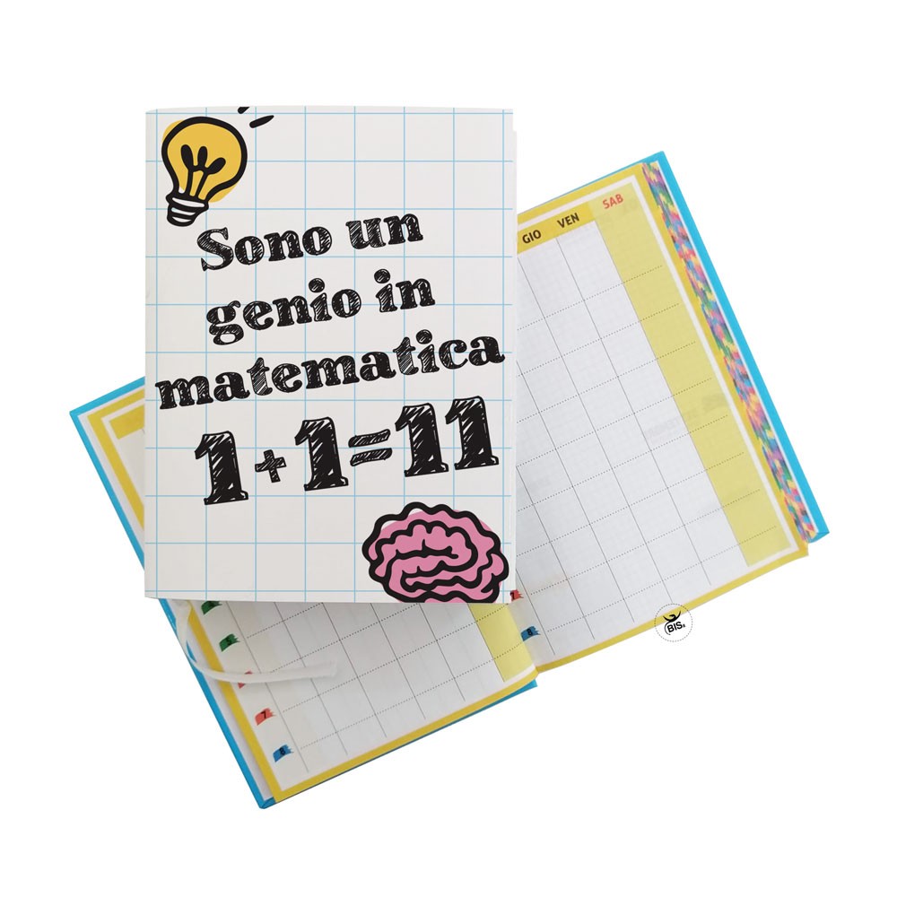 Diario scolastico "Sono un genio in matematica"